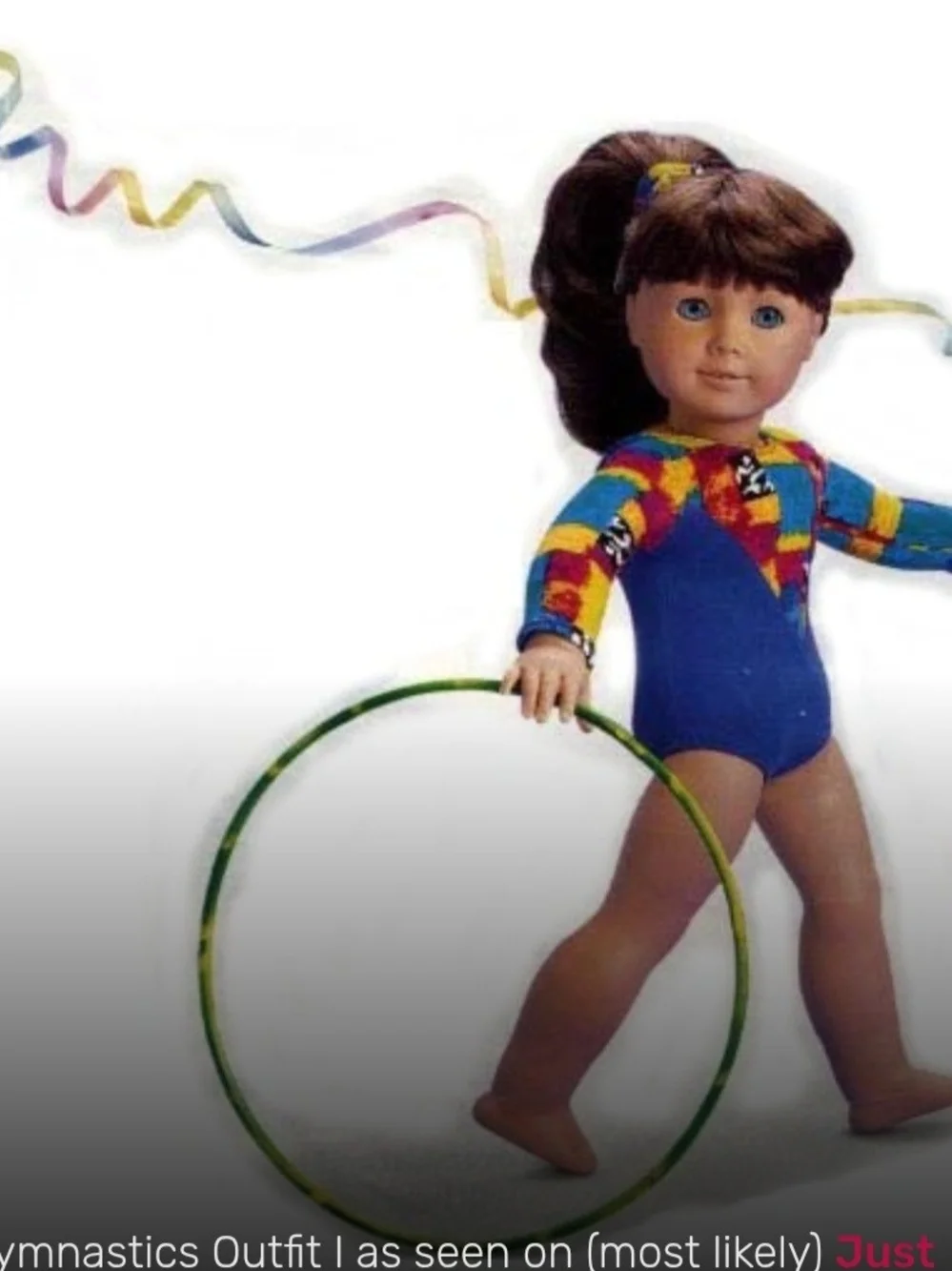 American Girl Blue Multicolor Gymnastics Leotard